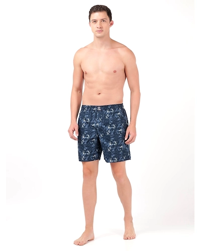 Jockey Men's Super Combed Mercerized Cotton Woven Printed Boxer Shorts with Side Pocket - ASSTD-XL-3