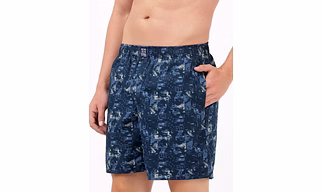 Jockey Men's Super Combed Mercerized Cotton Woven Printed Boxer Shorts with Side Pocket - ASSTD