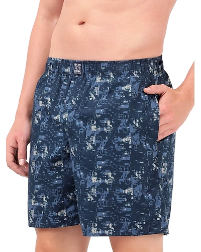 Jockey Men's Super Combed Mercerized Cotton Woven Printed Boxer Shorts with Side Pocket - ASSTD-Jockey-US57-xl