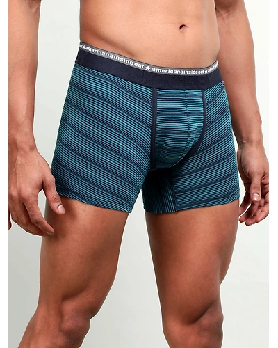 Jockey Men's Super Combed Cotton Elastane Stretch Stripe Trunk with Ultrasoft Waistband -ASSTD-Medium-2