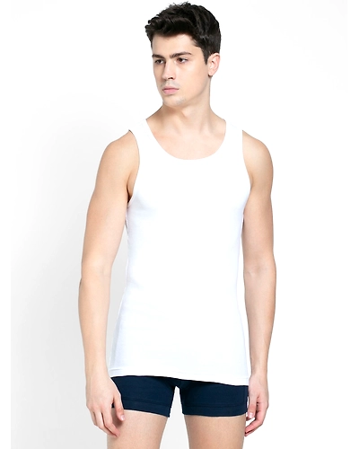 Jockey Men's Super Combed Cotton Rib Round Neck Sleeveless Vest with Stay Fresh Properties - White(Pack of 2)-Jockey-8823-02-white-medium