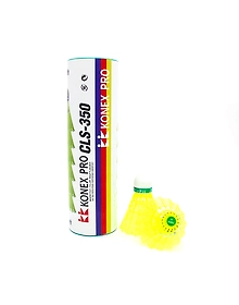Konex Nylon Badminton Shuttlecock CSL-350 Yellow (Pack of 6)