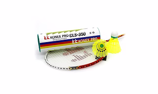 Konex Nylon Badminton Shuttlecock CSL-350 Yellow (Pack of 6)