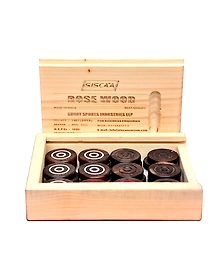 SISCAA Rosewood Carrom Coin Set (7mm Thickness) - Premium Quality Carrom Pieces