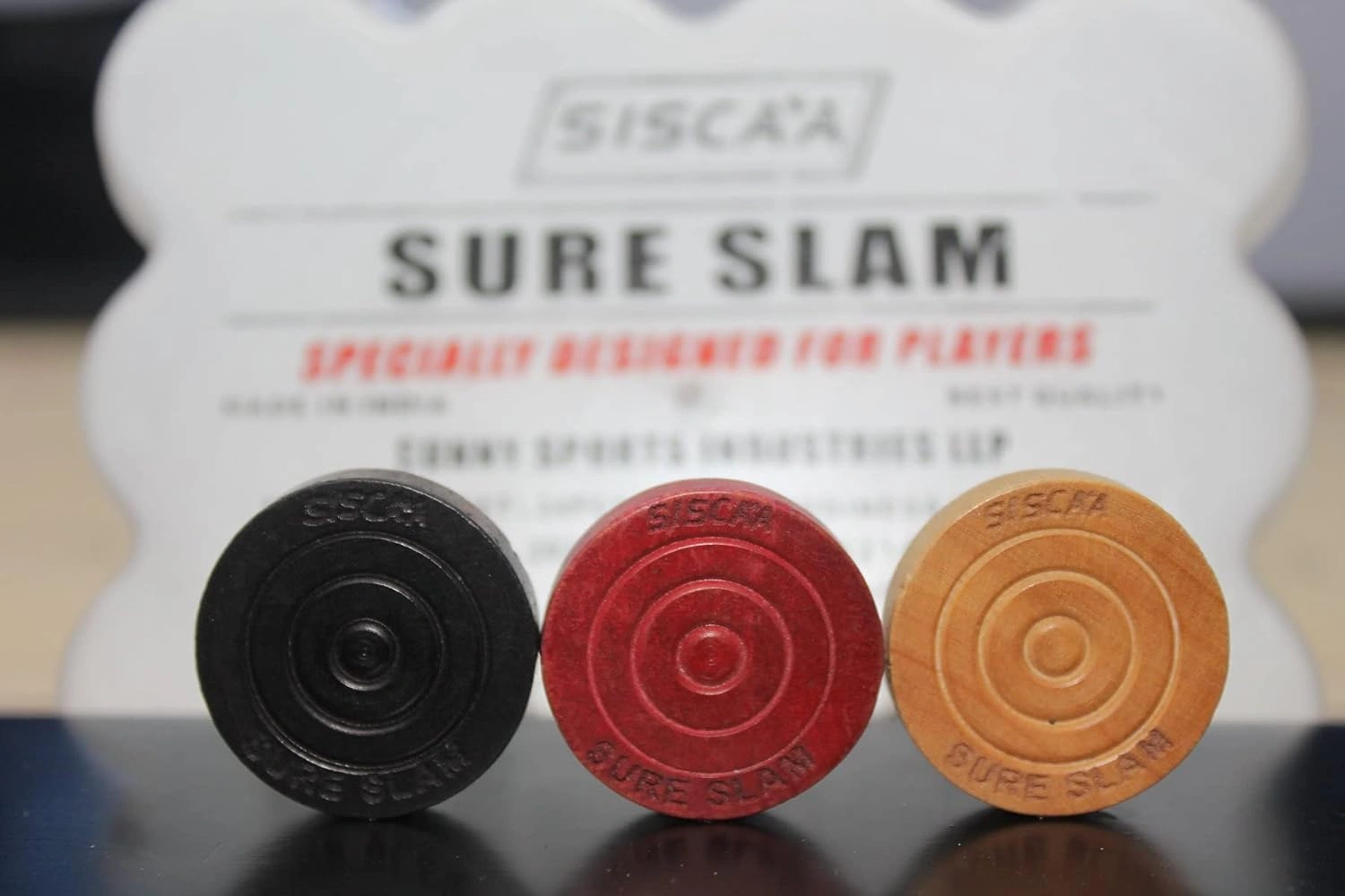 SISCAA Sure SLAM Premium Carrom Coins - Set of 24-2