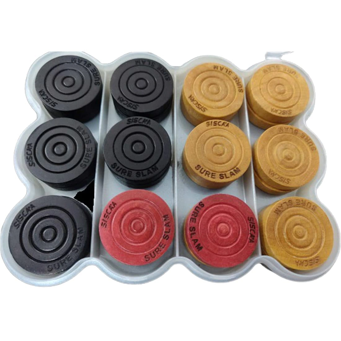 SISCAA Sure SLAM Premium Carrom Coins - Set of 24-1