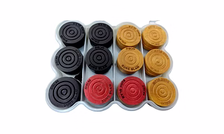 SISCAA Sure SLAM Premium Carrom Coins - Set of 24