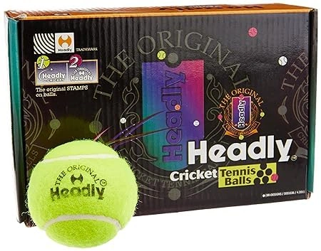 Headly Heavy ball for Over Arm Cricket | Standard Size Ball for Cricket Tournament and Practice (6 Piece in 1 Box)-As-Headly-Hard-1box