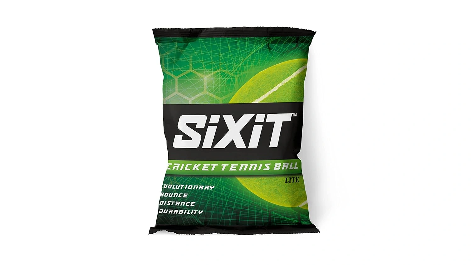 Sixit Rubber Lite Cricket Tennis Ball Pack Of 6, Green-2