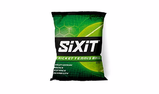 Sixit Rubber Lite Cricket Tennis Ball Pack Of 6, Green