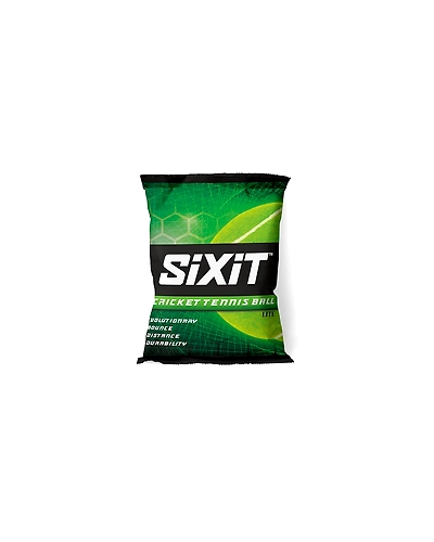 Sixit Rubber Lite Cricket Tennis Ball Pack Of 6, Green-2