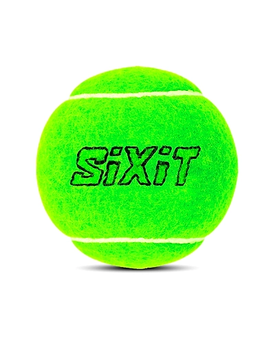 Sixit Rubber Lite Cricket Tennis Ball Pack Of 6, Green-1