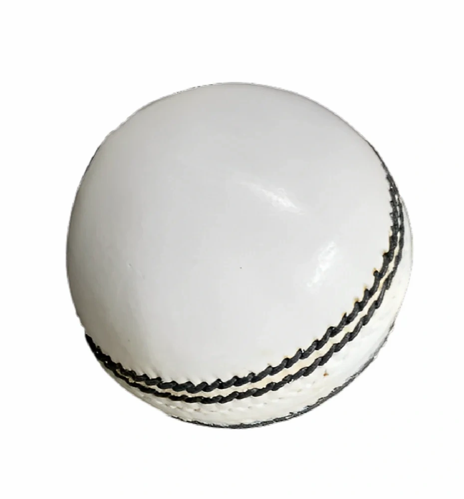 Khanana's Balance Cricket Leather Ball  (Pack of 1, White)-2