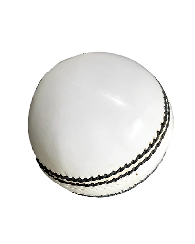 Khanana's Balance Cricket Leather Ball  (Pack of 1, White)-2