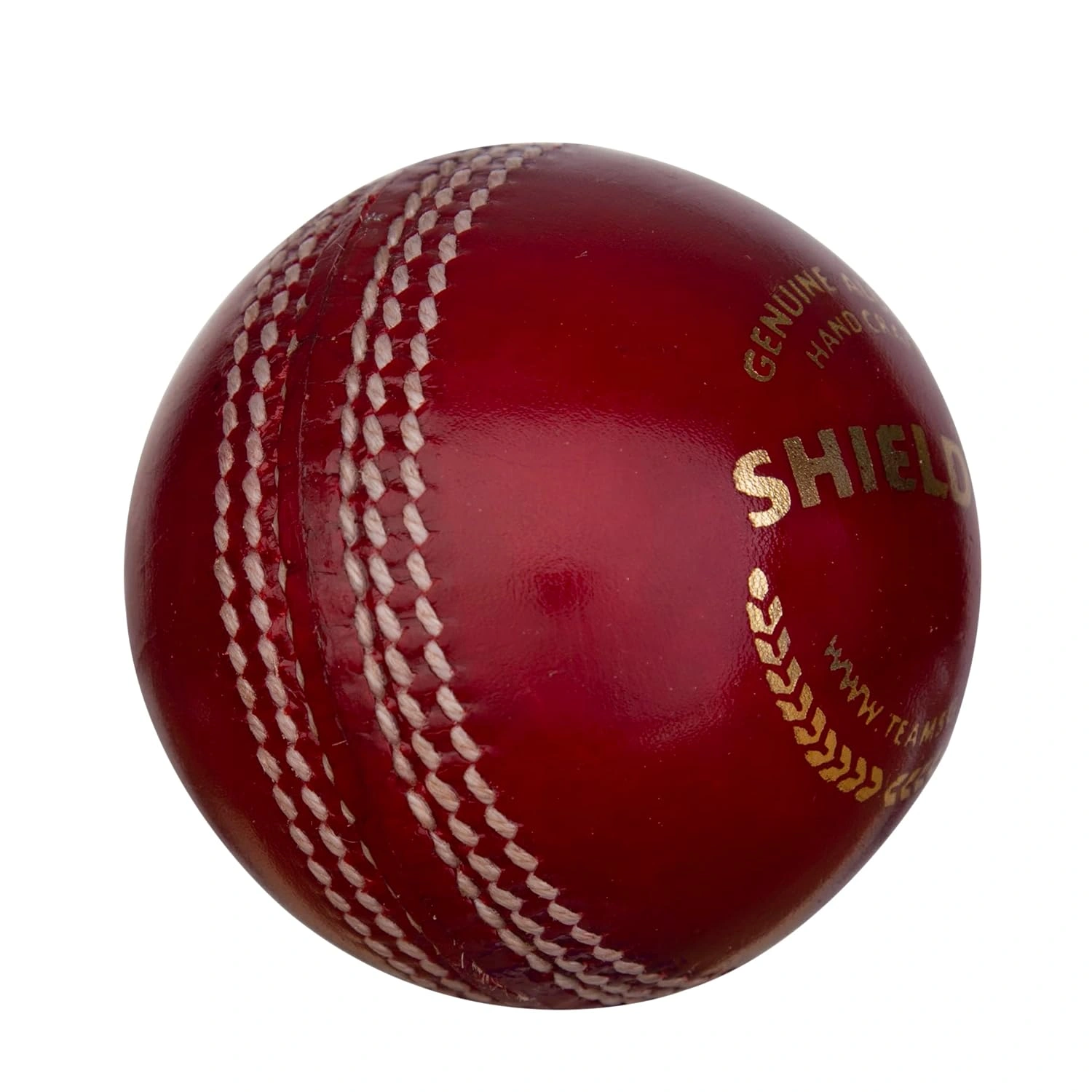 SG Shield 20 Two-Piece Water Proof Cricket Leather Ball, Regular Size (Red) (PACK OF 1)-3