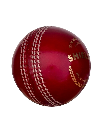 SG Shield 20 Two-Piece Water Proof Cricket Leather Ball, Regular Size (Red) (PACK OF 1)-3