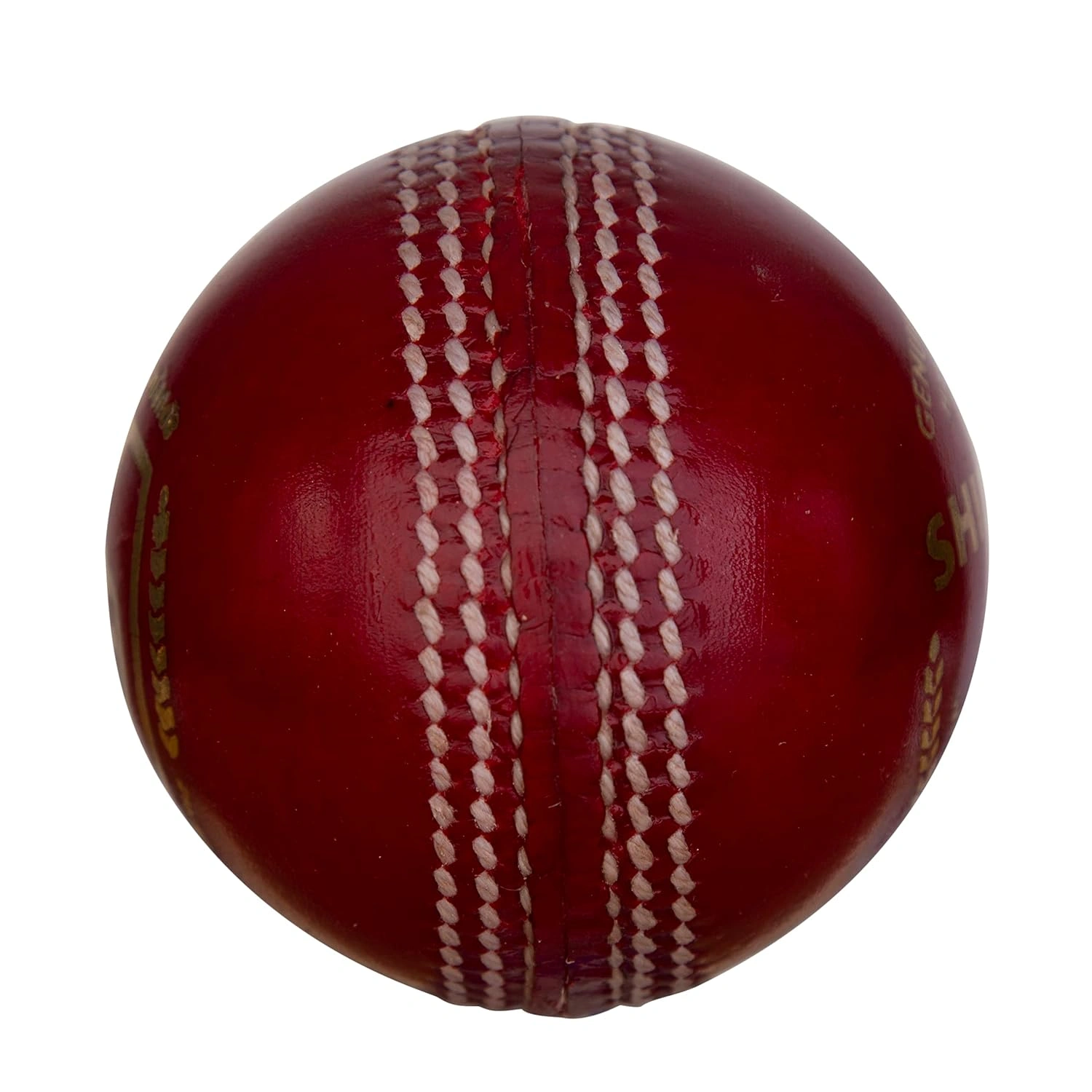 SG Shield 20 Two-Piece Water Proof Cricket Leather Ball, Regular Size (Red) (PACK OF 1)-1