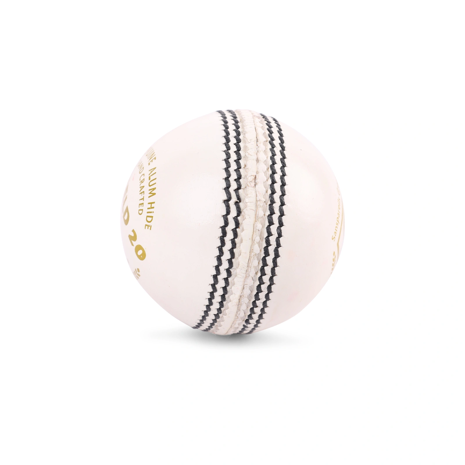 SG Shield 20 White Two-Piece Cricket Leather Ball (PACK OF 1)-2