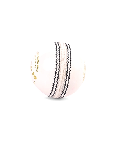 SG Shield 20 White Two-Piece Cricket Leather Ball (PACK OF 1)-2