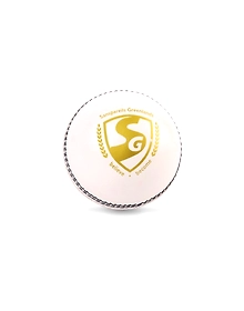 SG Shield 20 White Two-Piece Cricket Leather Ball (PACK OF 1)