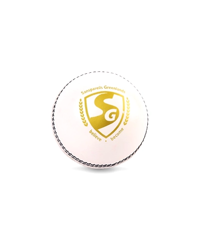 SG Shield 20 White Two-Piece Cricket Leather Ball (PACK OF 1)-As-SG-Shield-20-white-1pcs