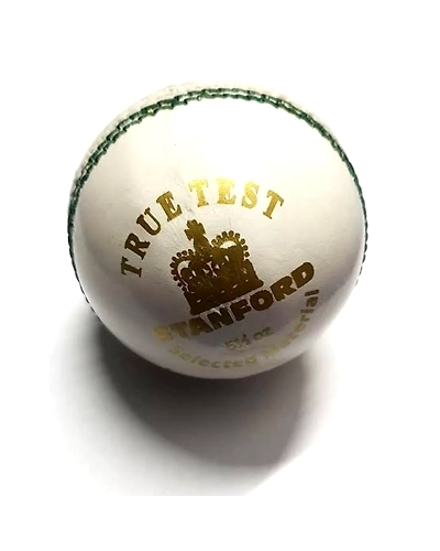 SF True Test 4 piece Cricket Leather Ball (WHITE,pack of 1)-2