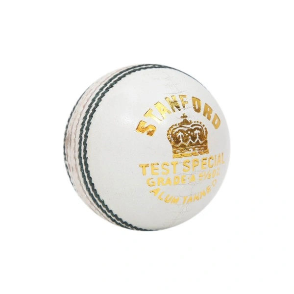 SF True Test 4 piece Cricket Leather Ball (WHITE,pack of 1)-As-SF-True-Test-White-1pcs