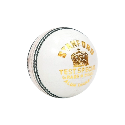 SF True Test 4 piece Cricket Leather Ball (WHITE,pack of 1)
