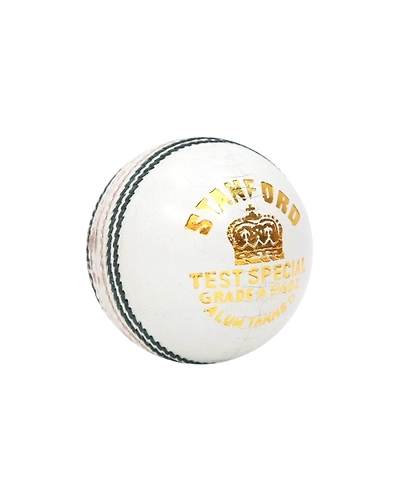 SF True Test 4 piece Cricket Leather Ball (WHITE,pack of 1)-As-SF-True-Test-White-1pcs