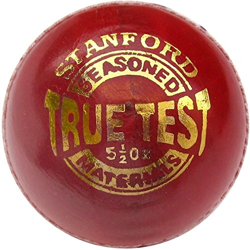 SF Truetest 4  piece Leather Cricket Ball (Red,pack of 1)-2