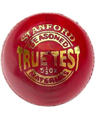 SF Truetest 4  piece Leather Cricket Ball (Red,pack of 1)-2