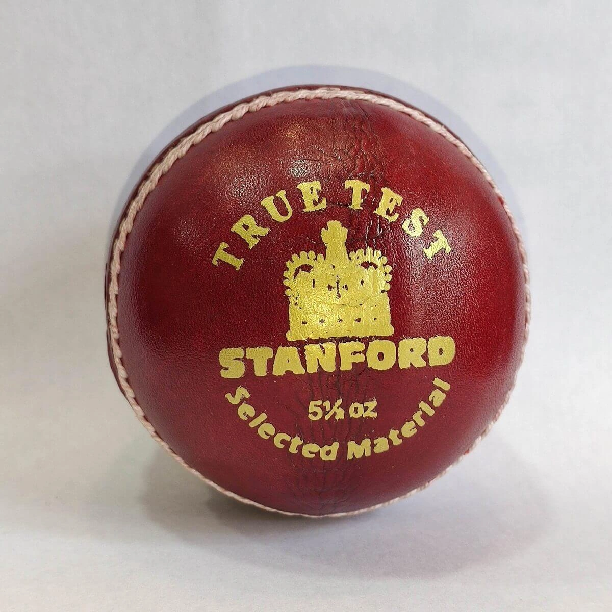 SF Truetest 4  piece Leather Cricket Ball (Red,pack of 1)-As-SF-True-Test-Red-1pcs