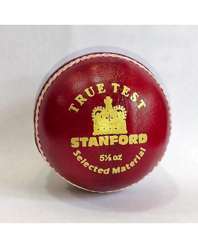 SF Truetest 4  piece Leather Cricket Ball (Red,pack of 1)-As-SF-True-Test-Red-1pcs