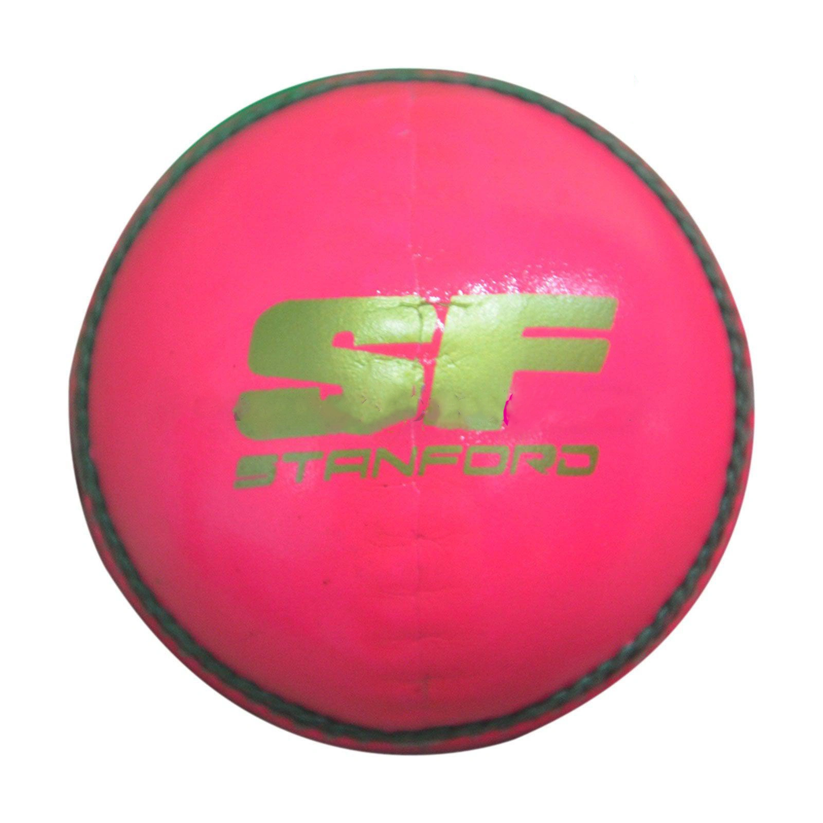 SF Truetest 4 piece Leather Cricket Ball (Pink,pack of 1)-As-SF-True-Test-pink-1pcs