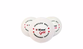 Vixen Plastic Unbreakable Cricket Ball (White) - Pack of 3 Standard Size