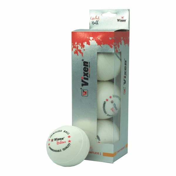 Vixen Plastic Unbreakable Cricket Ball (White) - Pack of 3 Standard Size-As-vixen-ball-rapid90-3pc