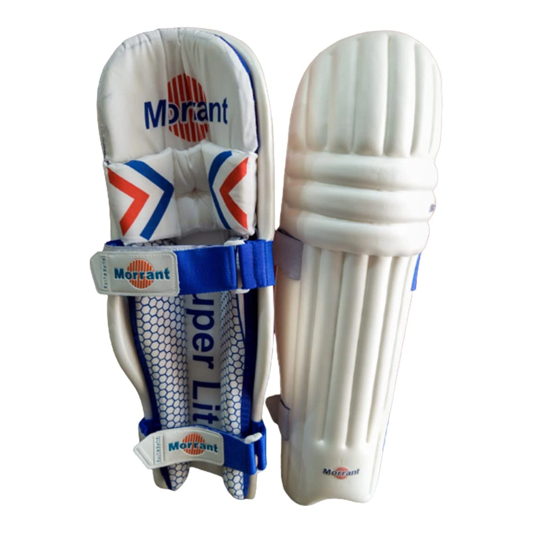 Morrant Super Ultralite Moulded Cricket Batting Pads(white)-Size:- Small Boys-4