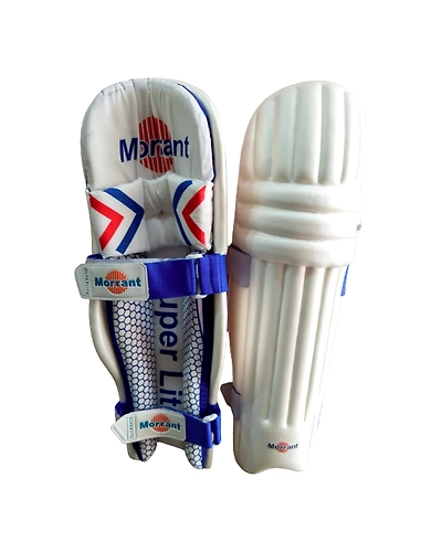 Morrant Super Ultralite Moulded Cricket Batting Pads(white)-Size:- Small Boys-4