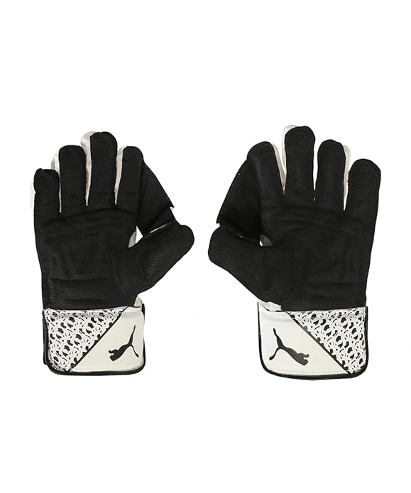 Puma Mens Future 3 WK Gloves,(White-Black)-Size:-Boys-2