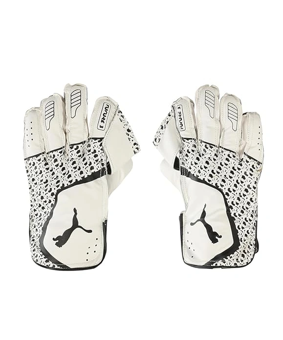 Puma Mens Future 3 WK Gloves,(White-Black)-Puma-WK-gloves-04197005-Boys