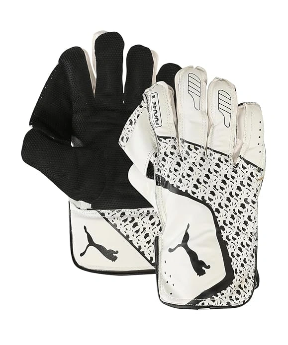 Puma Mens Future 3 WK Gloves,(White-Black)-Size:-Boys-1