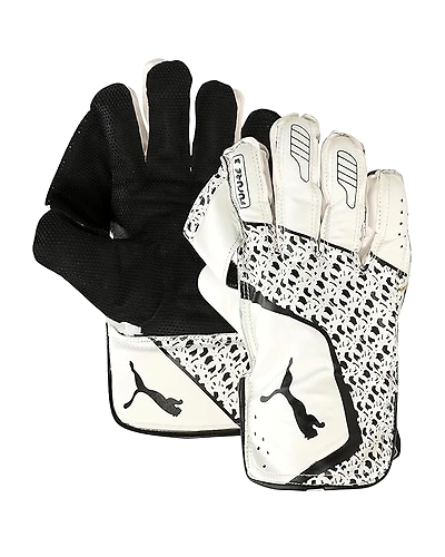 Puma Mens Future 3 WK Gloves,(White-Black)-Size:-Boys-1