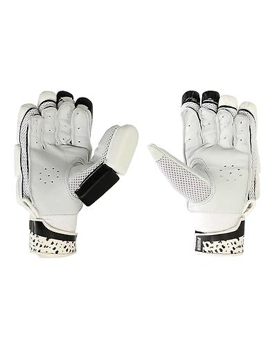 Puma Mens Future 5 Batting Gloves, (White-Black, Righty )-Size:-Small Boys-2