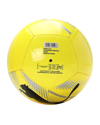Puma Unisex-Adult ATTACANTO Graphic,(Yellow Blaze-Black-Silver,Size:-5)-1