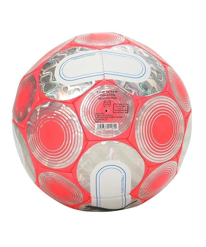 Puma Unisex-Adult CAGE ball,(Fire Orchid-Silver-Ultra Blue,Size:-5)-1