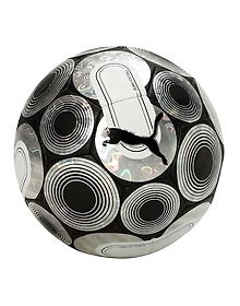 puma Unisex-Adult CAGE ball,(Silver-Black-White,size:-5)
