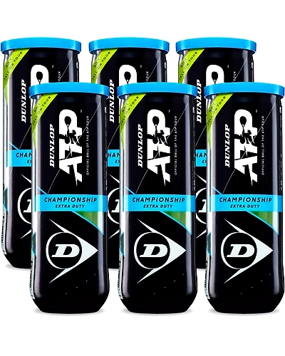 DUNLOP Atp Championship Extra Duty Tennis Balls Yellow (1CAN=3BALLS)-1Can=3balls-1