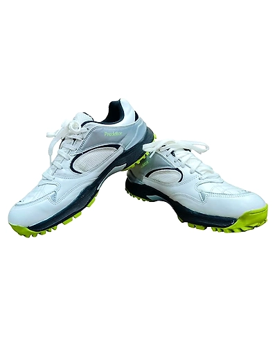 Sega New Predator Rubber Spikes Cricket Shoes for Men-As-sega-predator-white-5