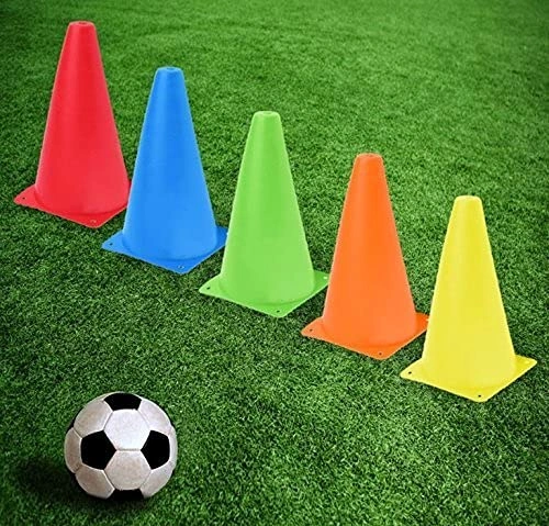 Aashray 6 Inch Football Training Agility Cone Marker | Safety Traffic Marker | Soccer Cones, Saucer Cone, Baseball Practice Agility Markers Cones | 6 Inch Pack of 6 | Multicolor |-2