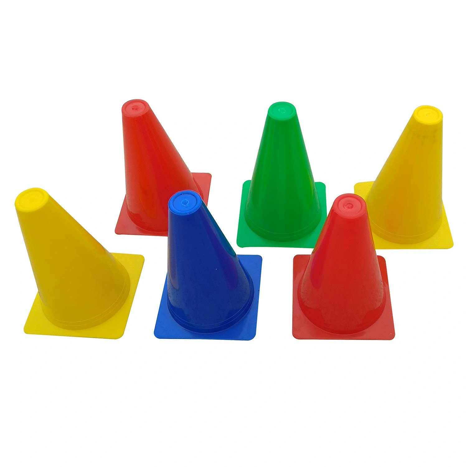 Aashray 6 Inch Football Training Agility Cone Marker | Safety Traffic Marker | Soccer Cones, Saucer Cone, Baseball Practice Agility Markers Cones | 6 Inch Pack of 6 | Multicolor |-4